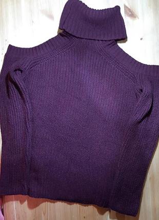 Свитер, джемпер с открытыми плечами, хлопок