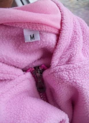 ( 46 р) флисовый свитер кофта женская на молнии с капюшоном б / у4 фото
