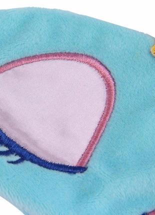 Маска для сна шелковая "принцесса голубая". повязка на глаза детская. наглазная маска для женщин5 фото