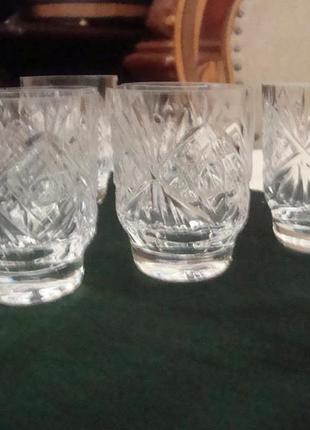 Стопки рюмки набор 6 шт хрусталь ссср №ба11
