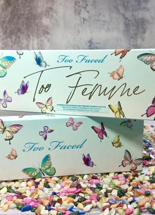 🧨оригінал лімітка шикарнюща палетка тіней too faced too femme ethereal eye shadow palette4 фото