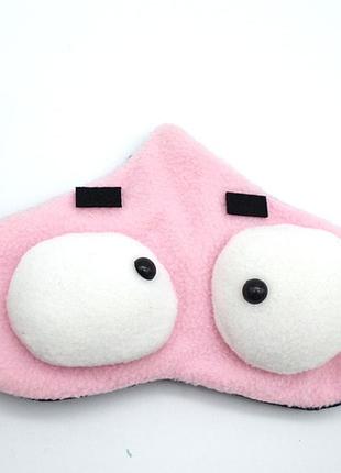 Зручна маска для сну "big eyes 3" пов'язка на очі дитяча. наглазна маска жіноча чоловіча
