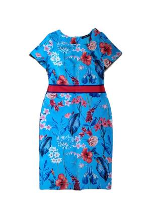 Ошатне блакитно-квіткове плаття від kaleidoscope 🪷 38eur/наш 44р