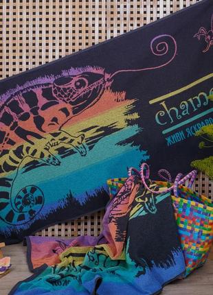 Банное полотенце от тм речицкий текстиль хамелеон