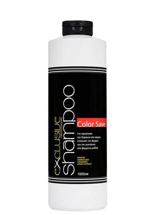 Шампунь для фарбованого волосся exclusive professional color save shampoo 1000 ml