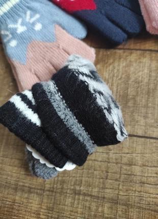 Рукавіци рукавички для дівчинки 4-6 і 6-8р перчатки для двевочки4 фото