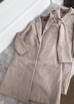 Zara пальто двубортове без підкладу га запах без застібки4 фото