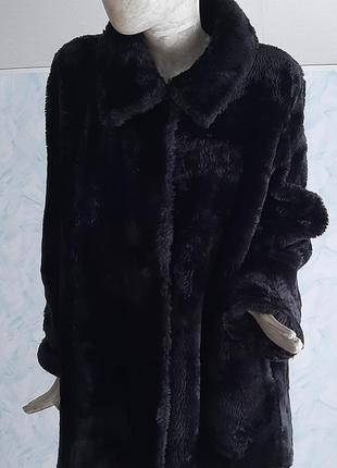 Шуба вільного крою полушубок штучне хутро