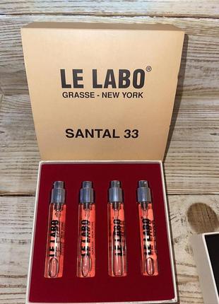 Подарунковий набір le labo santal 33 4 по 11 мл - унісекс