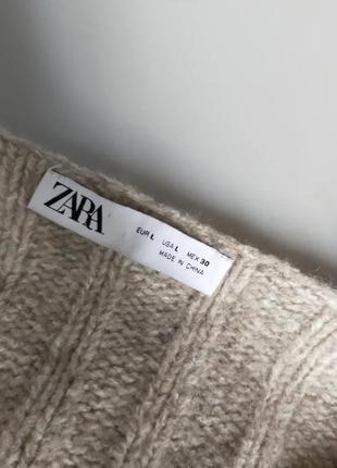 Zara укороченный пуловер шерсть2 фото