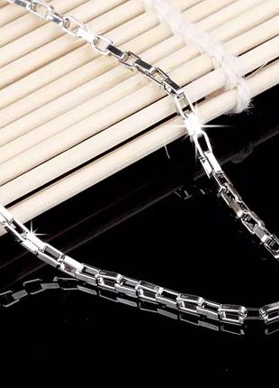 Срібний ланцюжок 45 см серебряная цепочка италия 🇮🇹