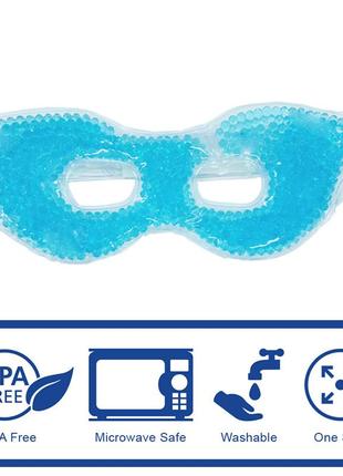 Маска гелевая охлаждающая и согревающая с вырезом для глаз, снятия усталости, отеков,...