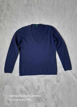 Пуловер benetton, 100% шерсть
