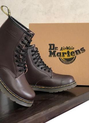 Черевики жіночі dr. martens 1460 хутро зимові чорні черевики жіночі мартенси жадон мартенси чорні2 фото