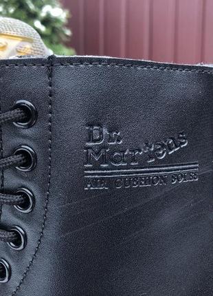 Черевики жіночі dr. martens 1460 хутро зимові чорні / черевики жіночі мартенси мартенси чорні7 фото
