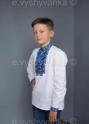 Вишиванка - сорочка біла з вишивкою "миколка"6 фото