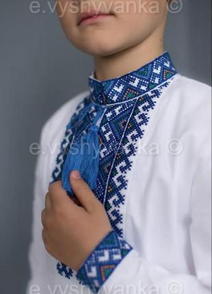 Вишиванка - сорочка біла з вишивкою "миколка"7 фото