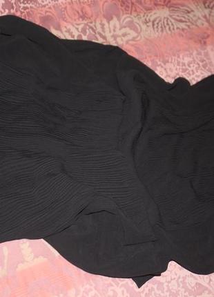 Шикарная черная юбка с плисе турция.4 фото