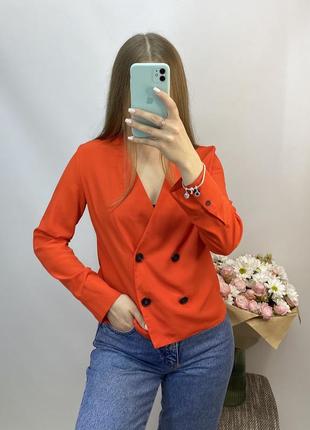 Redhering блуза на запах блузка рубашка на пуговицах пиджак жакет