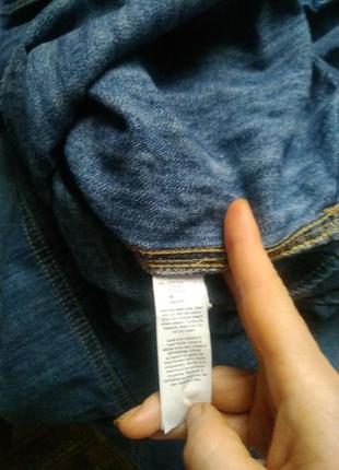 Сукня рубашка джинсова gap.4 фото