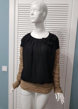 Стильна італійська блуза з шерстю від преміум бренду rinascimento