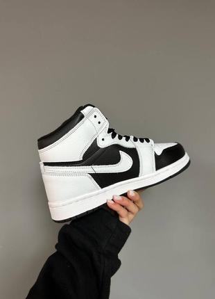 Зимові кросівки nike air jordan 1 high white black6 фото