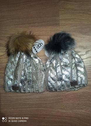 Шапка для дівчинки ugg