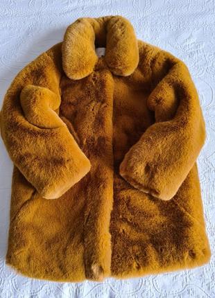 Жіноча плюшева шубка еко шуба hm5 фото