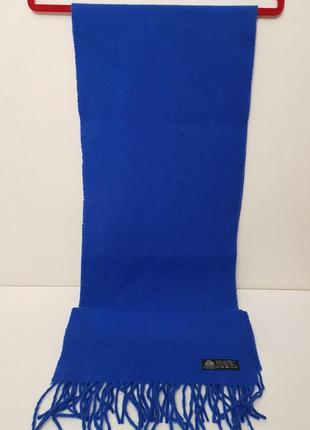 💯% чистая шерсть! изумительный мягкий и теплый шарф роскошного синего цвета3 фото