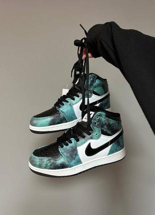 Зимові кросівки nike air jordan 1 retro tie dye