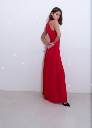 2 кольори | шикарна сукня максі в підлогу з розрізом | платье макси в пол с разрезом