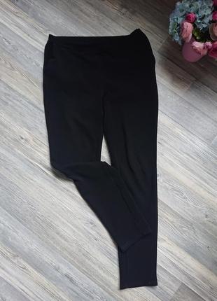 Трикотажные женские брюки из фактурной ткани р.44/46 штаны