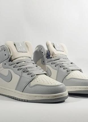 Кросівки жіночі nike air jordan 1 high зимові хутро6 фото