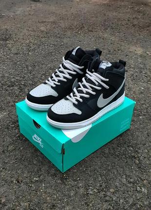 Кросівки чоловічі nike sb dunk high
•black grey5 фото