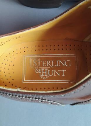 Туфлі оксфорди броги sterling & hunt англія 44,5-45р.8 фото