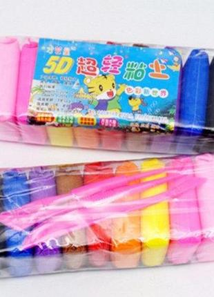 Легкий повітряний пластилін 12 кольорів