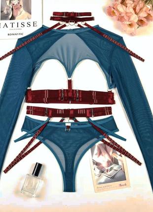 Комплект нижньої білизни еротичний сексуальний, комплект для рольових ігор5 фото