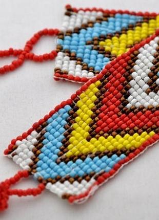 Браслеты из бисера сб2360-5 браслет длина 14см, ширина 3,5см