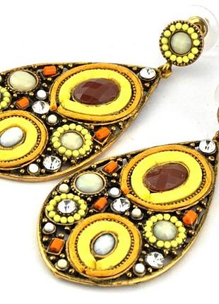 Серьги длинные сг2910-1 7см