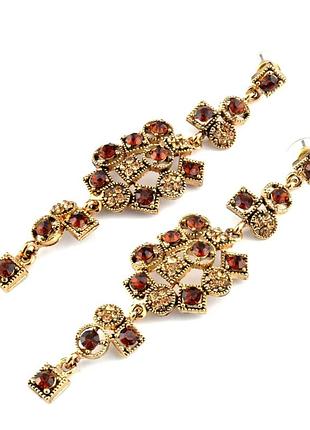 Серьги длинные сг2860-5 длина 8,5см