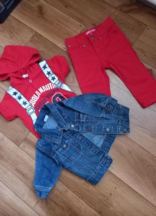 Костюм на мальчика, тройка р.6 мес/74