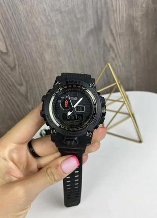 Мужские спортивные наручные часы smael армейские электронные хаки7 фото