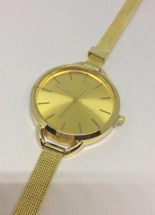 Жіночі годинники браслет geneva золотого кольору3 фото