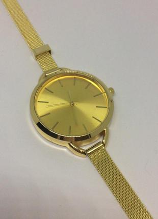 Жіночі годинники браслет geneva золотого кольору2 фото