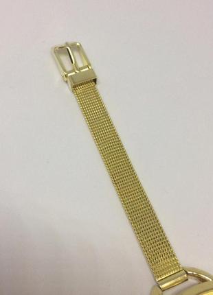 Жіночі годинники браслет geneva золотого кольору4 фото