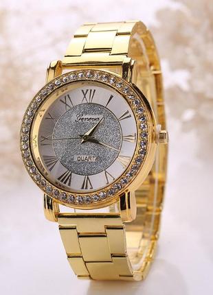 Женские наручные часы geneva в золотом и серебряном цвете