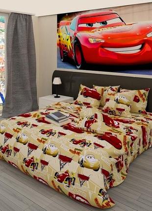 Постель у дитячій ліжечко тачка маквін б'язь коттон