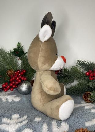 М’яка іграшка різдвяний олень з мішком4 фото