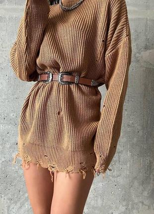 Яркие туники свитера