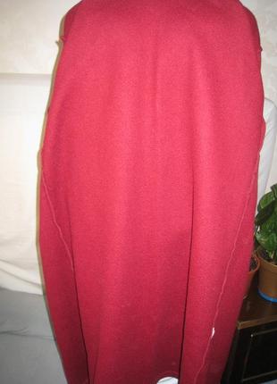 Халат бордо с капюшоном унисекс3 фото